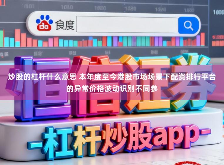 炒股的杠杆什么意思 本年度至今港股市场场景下配资排行平台的异常价格波动识别不同参